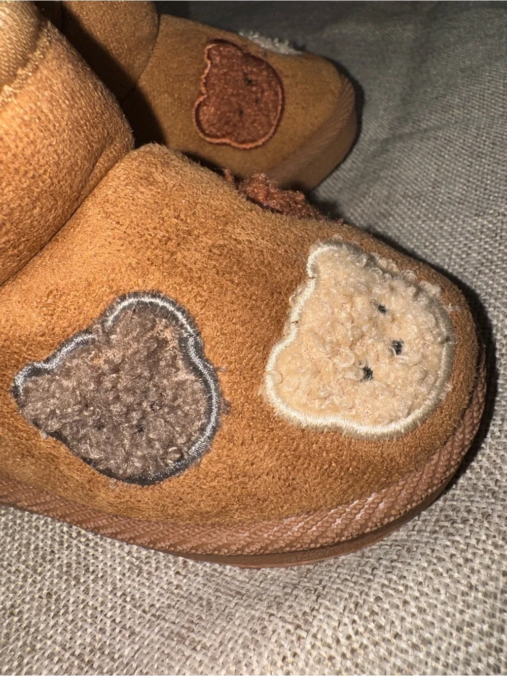 First Steps by Stepping Stones Bear Faux Fur Boots Size 6 Toddler NWT 🧸